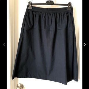 Dark navy blue cotton skirt